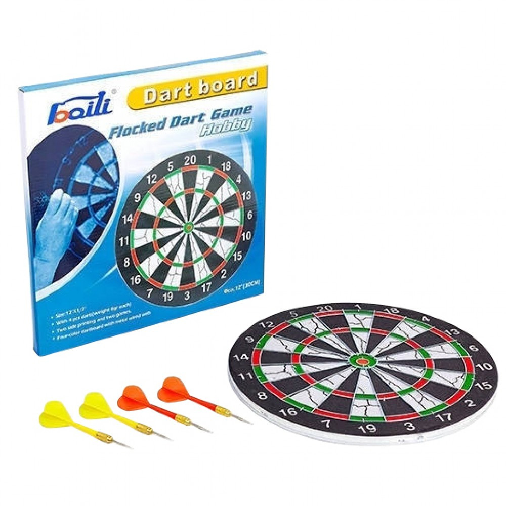 Мишень для игры в дартс из флока ZBL-12115, диаметр 30см (ID#2133541812 ...