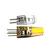 Світлодіодна LED лампа Feron LB-424 12V G4 3W (12В 3Вт) COB капсула в люстру 10х38мм нейтральне світло 4000K, фото 2