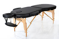 Складний портативний надійний переносний масажний косметологічний стіл кушетка RESTPRO VIP OVAL 2 Чорний