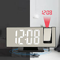 Годинник настільний із проєкцією часу на стелю з LED-дисплеєм і будильником ETV