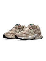 Кроссовки женские New Balance 9060 Beige Sand бежевые кроссовки нью беланс 9060 замшевые, нью беленс женские