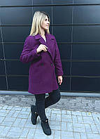 Жіноче кашемірове пальто (чорне, марсала, графіт, беж) 50-52 50-52, Марсала
