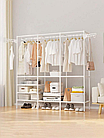 Вішалка для одягу на підлогу на 3 секції RD-9007 Біла, фото 2