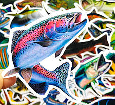 Набор наклеек, Fishing Sea, 10 шт. Виниловые наклейки с подводными жителями, набор из 10 шт, фото 5