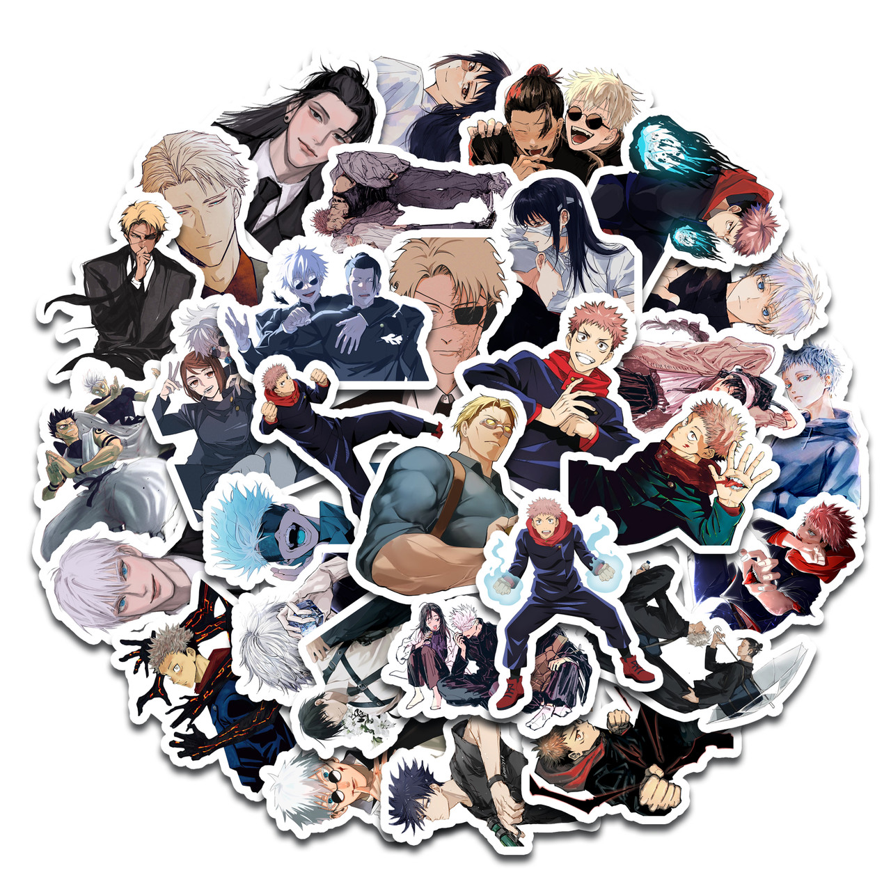 Стікерпак Набір наклейок GeekLand Магічна битва Jujutsu Kaisen 45 штук SP JK 01, фото 1