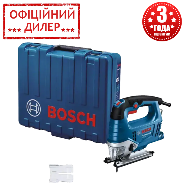 Лобзик Bosch Professional GST 750 (520 Вт, 800-3200 об./хв, хід 20 мм, Кейс) Електролобзик для дому та дачі TSH