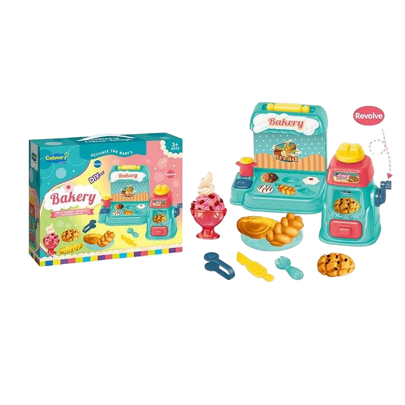 Набір тіста для ліплення 6 кольорів із формочками DIY Bakery