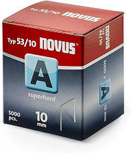 Скоби тонкі супертверді NOVUS A53/10 5000ШТ