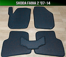 ЄВА килимки Skoda Fabia 2 '07-14. EVA килими Шкода Фабія 2