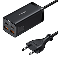 Сетевое зарядное устройство Baseus GaN3 Pro 100W 2 Type-C + 2 USB + кабель Baseus Type-C