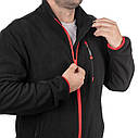 Куртка флісова, тканина поліестер, щільність 280 G, з кишенею на грудях і двома бічними, розмір S INTERTOOL, фото 8