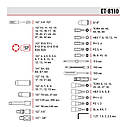 Набір інструментів 1/2" & 1/4", 110ед., SUPER LOCK, Cr-V INTERTOOL ET-8110, фото 6