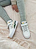 Жіночі кросівки Adidas Forum 84 Low White Green Yellow Адідас Форум білі з зеленим шкіряні на липучці осінь весна літо, фото 11