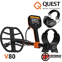 Металлоискатель мультичастотный Quest V80. Официальная гарантия и бесплатная доставка!
