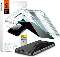 Захисне скло Spigen для iPhone 15 Pro - EZ FIT GLAS.tR Privacy (1 шт), Антишпигун (AGL07120)