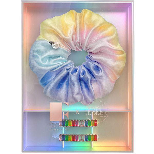 Подарунковий набір Invisibobble Rainbro Kit (резинка Sprunchie та заколка для волосся), фото 1