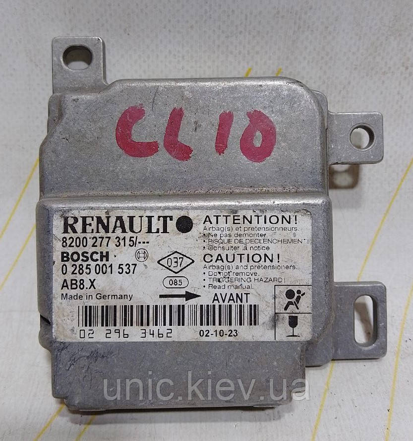 Блок керування AirBag Renault Clio 2 б/в 8200277315