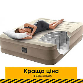 Надувний двомісний матрац (203х152х46 см., з вбудованим насосом 220-240V, в коробці) Intex 64428