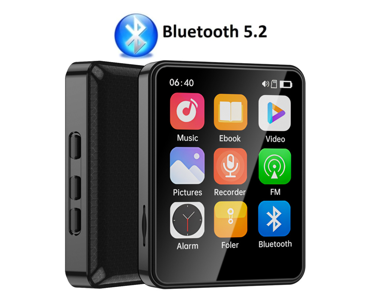 MP3 плеєр Rock Star M20 2.4" Bluetooth 5.2 Hi-Fi 64Gb із зовнішнім динаміком