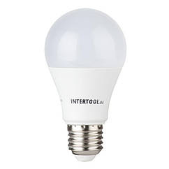 Світлодіодна лампа LED 12 Вт, E27, 220 В, INTERTOOL LL-0015