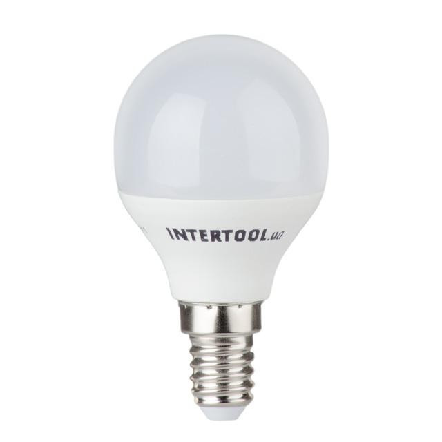 Світлодіодна лампа LED 5 Вт, E14, 220 В, INTERTOOL LL-0102