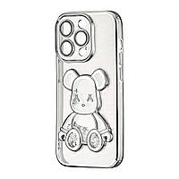 Чехол Shining Bear Case iPhone 14 Pro Silver