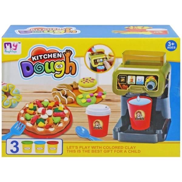 Набір тіста для ліплення Кафе 3 кольори з формочками Kitchen Dough