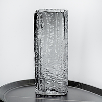 Скляна стильна ваза 25 см