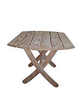 Стол деревянный садовый складной сорт АВ лиственница 520х570х600 мм