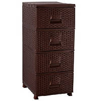 Комод КОНСЕНСУС ротанг (90х37,5х45,5см) беж 000008377