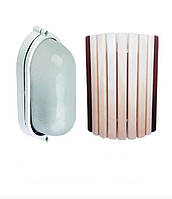 Светильник для бани МС 1101 + Ограждение светильника с термовставкой для бани и сауны PRO 330х270 мм