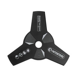 Ніж для тримера 3 зубчастий, 255х25.4х1.4 мм INTERTOOL DT-22501