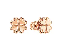 Золоті сережки "Клевер" 585 проба С158