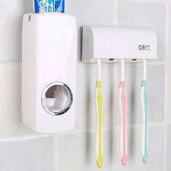 Автоматичний дозатор-диспенсер для зубної пасти Toothpaste Dispense / Тримач для зубних щіток