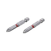 Комплект отверточных насадок PH2 1/4"*50мм, S2, уп. 2шт., STORM INTERTOOL VT-0212