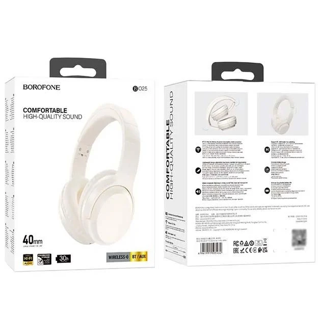Навушники накладні Bluetooth Borofone BO25 Rhyme 24шт 6672, фото 1