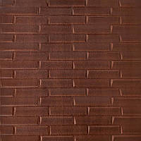 Моющиеся декоративные 3д панели для стен кладка коричневая 700х770х5мм Самоклеящиеся ПВХ 3 D панели