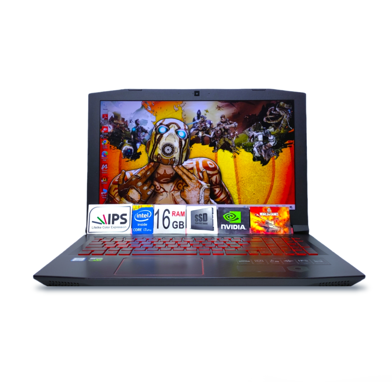 Ігровий ноутбук Acer Nitro 5 15.6 FHD IPS Core i7-8750H 16Gb  SSD256GB+1TB HDD Nvidia GTX1050TI 4GB