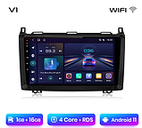 Junsun 4G Android магнітола для Mercedes Benz W203 W209 W219 W211 E200 E220 E300 B200 W169 W245 vito W639, фото 3