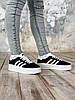 Кросівки жіночі Adidas Gazelle Bold Platform Black White взуття Адідас Газель чорно-білі платформа висока підошва замшеві, фото 7
