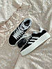 Кросівки жіночі Adidas Gazelle Bold Platform Black White взуття Адідас Газель чорно-білі платформа висока підошва замшеві, фото 8