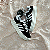 Кросівки жіночі Adidas Gazelle Bold Platform Black White взуття Адідас Газель чорно-білі платформа висока підошва замшеві, фото 3