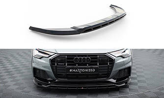 Сплітер Audi A6 C8 Allroad тюнінг обвіс губа спідниця елерон