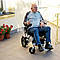 Складний електричний візок для інвалідів до 150кг, електрична інвалідна коляска, крісло колісне електричне, фото 9