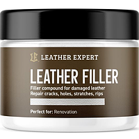 Шпатківниця-наповнювач для шкіри Leather Expert Leather Filler White, 25 мл Білий