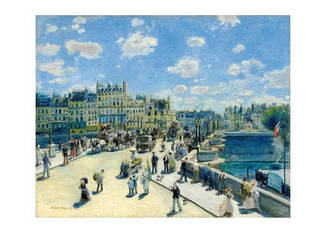 Лист Pierre-Auguste Renoir — Pont Neuf, Paris, 1872