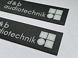 Набір наклейок 2 шт 111x18 mm на ручки колонки D&B AudioTechnik V8, фото 3