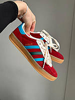 Мужские кроссовки Adidas Gazelle Red/Blue/White
