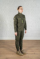 Форма хакі армійська для всу ріпстоп жіноча літня військова польова зсу костюм тактичний олива штурмовий
