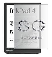 Бронепленка для PocketBook 743G InkPad 4 на экран полиуретановая SoftGlass